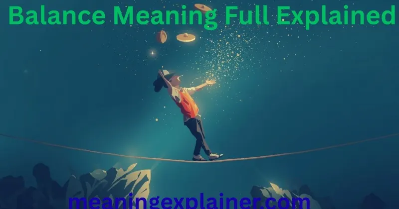 Balance Meaning in Science, Math & Design