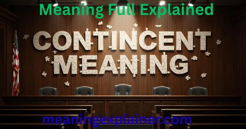 Why Does the Word Contingent Confuse So Many People?