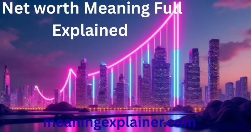 Net worth meaning in business and finance