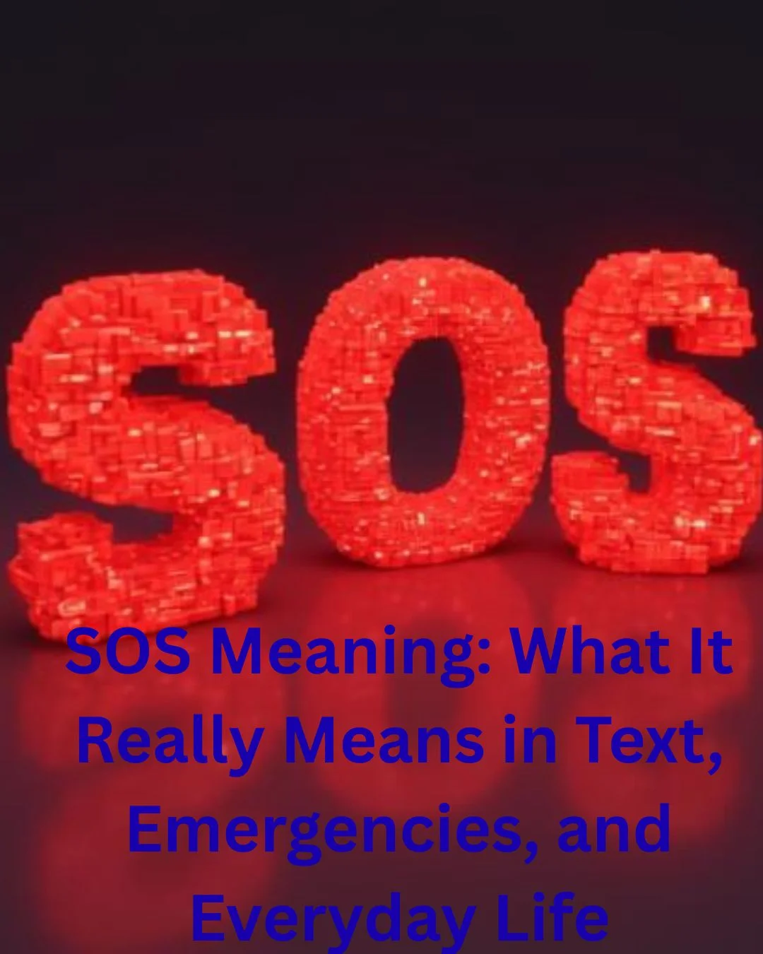 sos meaning explained
