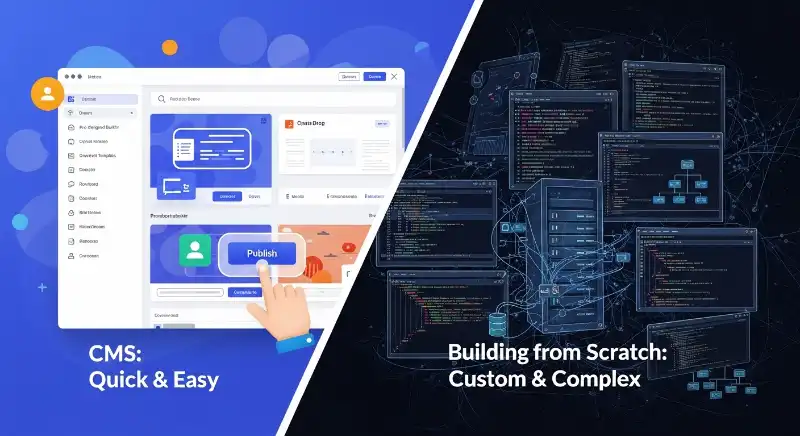 CMS vs building a website from scratch—what’s the real difference?