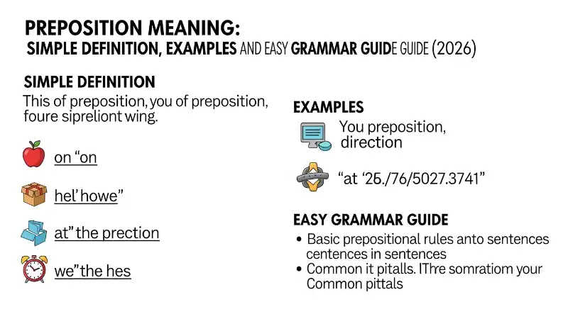 Place prepositions describe where something exists or happens.