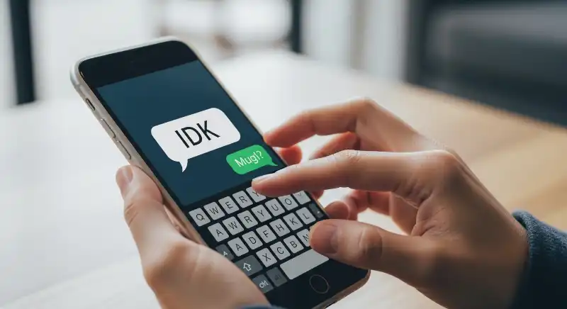 IDK stands for “I Don’t Know.”