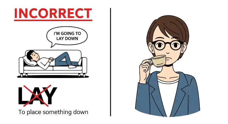 Lie vs Lay Chart With Examples