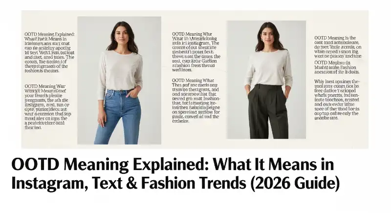 Full Form and Fashion Context Meaning OOTD