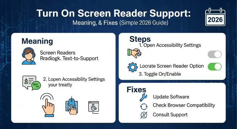 What Does “Turn On Screen Reader Support” Mean?
