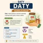 DATY meaning explained in a modern infographic showing the slang meaning