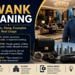 Stylish luxury setting representing the meaning of swank