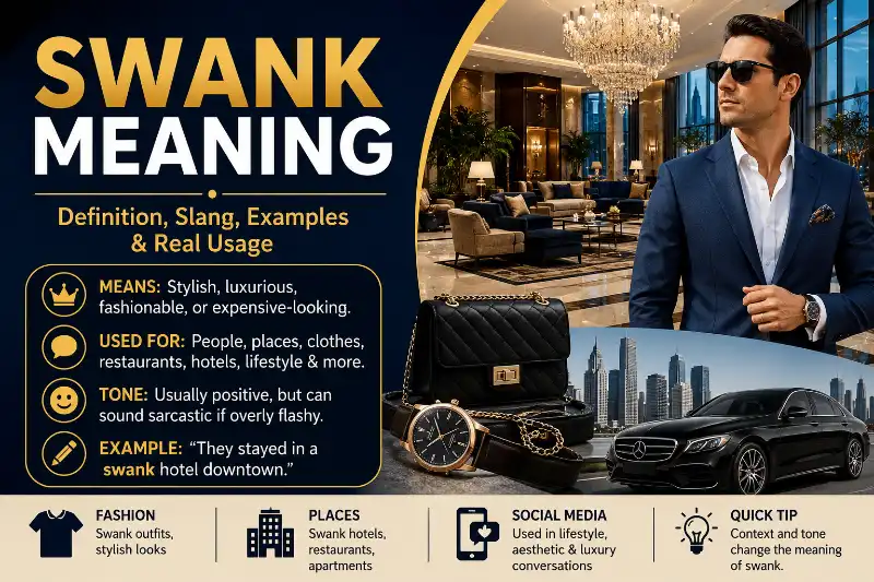 Stylish luxury setting representing the meaning of swank