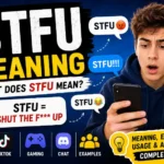 STFU meaning explained with full form Shut the F* Up, texting, chat, social media, gaming examples, and internet slang guide**