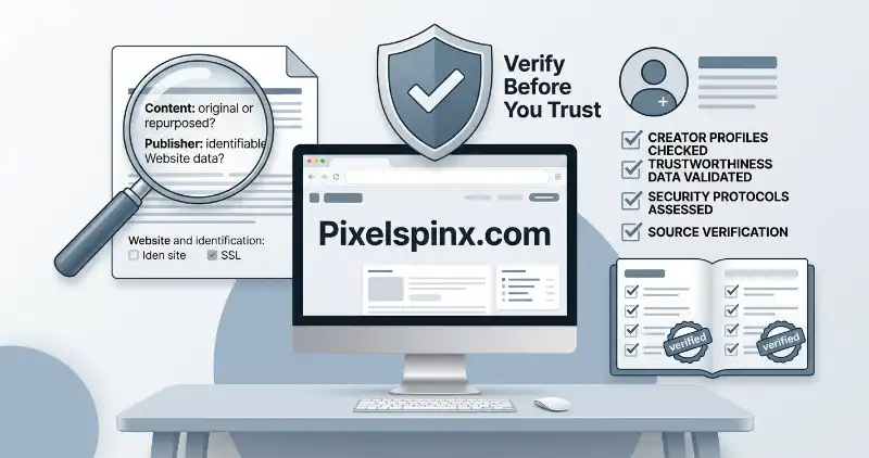Checking Pixelspinx.com for website information, safety and legitimacy