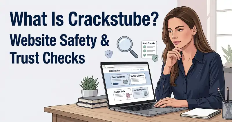 What Is Crackstube website safety and trust checks illustration